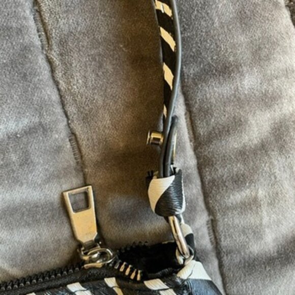 Zebra Print Mini Baguette Purse - Picture 6 of 7